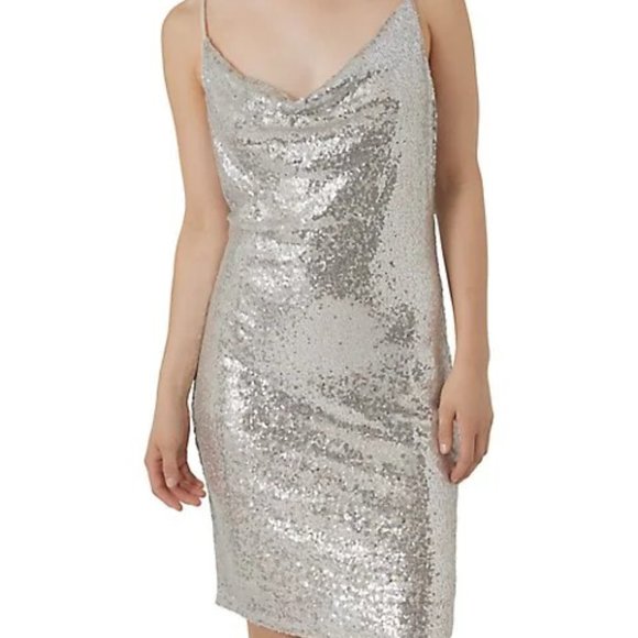 Black Sequin dress from Simons Vera Moda XL adjustable straps - Picture 8 of 11